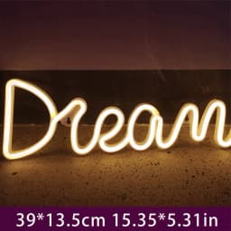 Led Letter Sign Light Dream Shape Neon Lamp Usb Charging LED Light Up Letter Lamp Birthday Wedding Holiday Supply Wall Decor