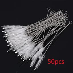 5/10PCS Drinking Straw Cleaning Brush Kit Straw Tube Pipe Cleaner Nylon Stainless Steel Long Handle Cleaning Brushes for Straw