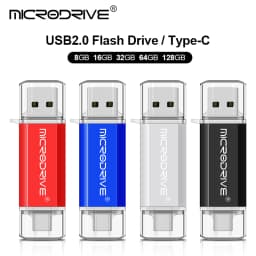 TYPE C USB 2.0 Flash Drive OTG Pen Drive 128GB 64GB 32GB 16GB 8GB 4GB External Storage Pendrive for SmartPhone/PC