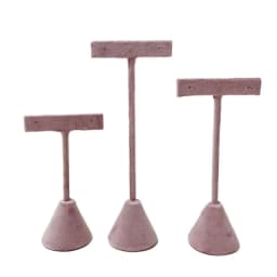 High-End Velvet Or Leather Earrings Display Storage Rack High, Medium And Low Size Jewelry Display Props Earrings Display Props