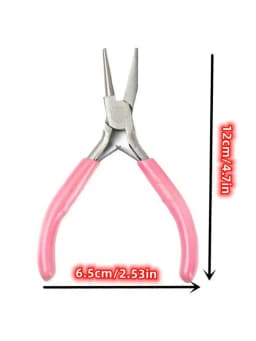 2pcs/1pcs Pink Jewelry Pliers and Ring Can Be Used to Make and Repair Various Jewelry Accessories, DIY for New and Experienced