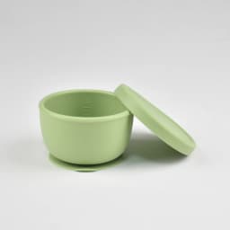 Silicone Suction Bowl with Lid, 260ML - Non-Spill Baby Feeding Bowl, Secure Suction Base for Toddlers, Learning Self-Feeding
