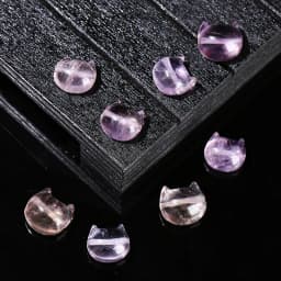 1 Pc Natural Amethyst Carved Faceless Cat Beads With Hole Cartoon Pendant For Jewelry Making Diy Necklac Bracelet Accessory
