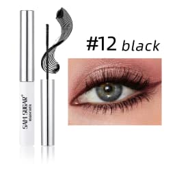 Colorful Curling Mascara Fine Brush Lengthens Eyelashes Thick Waterproof Blue Mascara Natural Eyelash Green Halloween Eye Makeup