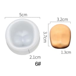 3D Baby Face Silicone Molds Q Version Clay Head Sculpey Doll Modification Accessories DIY Proportional Face Making Tools