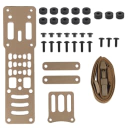 Hunting Metal Modular Pistol Holster Adapter for QLS Platform Drop Leg Band 3 Hole Adjustable Quick Release Adapter