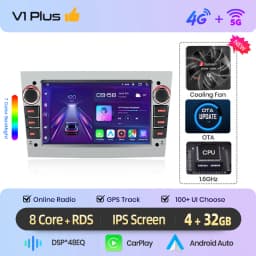 Junsun 7" Android Car Radio For Opel Astra H G J Zafira B Corsa C D Antara Vectra Vivaro Wireless CarPlay Android Auto GPS Navigation Multimedia Player IPS Touch Screen WiFi 4G DSP RDS Bluetooth FM AM SWC DAB Autoradio Stereo Head Unit 2DIN