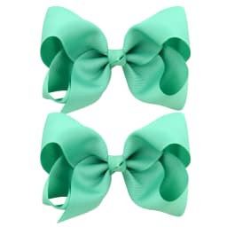 2PCS/Lot 4Inches Solid Colors Hair Bows With Hair Clips For Girls Gift Boutique Ribbon Bows DIY Hair Decor Kids Hair Accessories