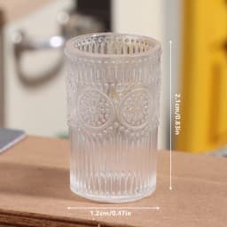 B*1/3pcs 1:12 Dollhouse Miniature Lemon Juice Jug Cup Set Model Doll Drink Decor Toy Doll House Mini Kitchen Scene Ornament