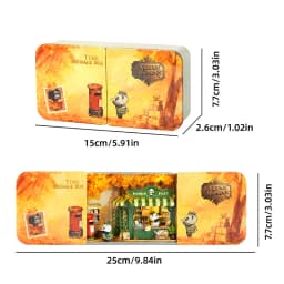 Box Theater Mini Doll House Desk Decorations Miniature DIY Dollhouse Kits Furniture Case Toys For Xmas Birthday Gifts