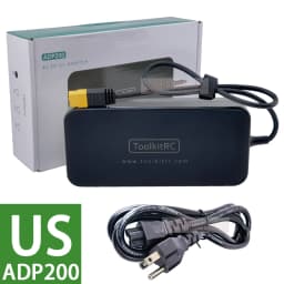 ToolKitRC ADP200 200W 4A Charger Power Supply Adapter DC19.5V 10.3A Supply XT60 Output Adapter for RC iSDT GTPower HotRC SkyRC