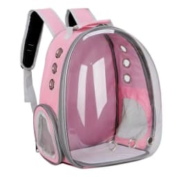 Cat Pet Carrier Backpack - Transparent Capsule Bubble Design, Breathable for Small Animals (Puppy/Kitty/Bird), Ideal for Travel