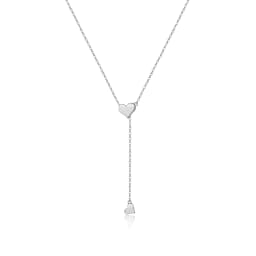 ANDYWEN 925 Sterling Silver Gold Adjustable Chain Heart Pendant Charm Necklace Drop Choker Resizable Women Luxury Jewekry