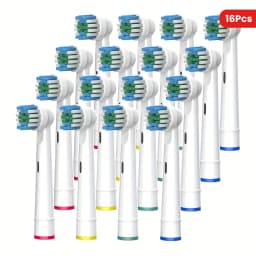 12/16pcs Replacement Toothbrush Heads for Oral-B, Refill Pro 500/1000/1500/3000/3757/5000/7000/7500/8000 D9511 D20 D25 D30 D32