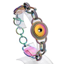 Wholesale 18mm Snap Bracelets High Quality Metal Silver Color Snap Button Bracelet Bangle Adjustable Chain Bracelets