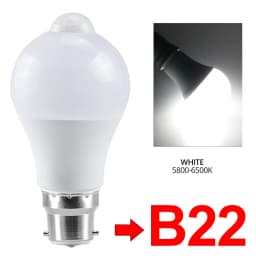 Motion Sensor Night Lamp 85-265V B22 E27 LED Bulb Human Infrared Sensor Night Light for Stairs Corridor Porch Garage Auto ON/OFF