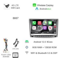 7862 720P Auto Android 13 12G+256G Car Radio GPS Player 4GB Carplay Navigation Autoradio For Porsche Cayman 911 987 Boxster 997