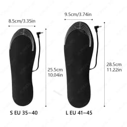 1/2 Pair Electrically heated insoles Foot Warming Warmer Pad Mat Winter Outdoor Walking Heating Insole Winter Warm unisex