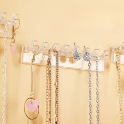 3/6/8/12pcs Transparent Hook Wall-Mounted Jewelry Rack Comes with Round Hole Ear Pendants Earrings and Necklace Storage Hooks