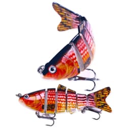 10cm 18g Sinking Wobblers 6 Segments Fishing Lures Multi Jointed Swimbait Hard Bait Fishing Tackle For Bass Isca Crankbait