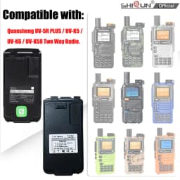 UV 5R Plus Li-ion Battery Quansheng DC 7.2V 3800mAh Battery BPK5 For UV-K6 Walkie Talkie UV K5 UV K58 Two Way Radio Rechargeable