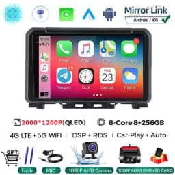 9 Inch Android 16 For Suzuki Jimny JB64 JB74 2018 - 2020 Multimedia Video Player Car Radio Stereo GPS Navigation Carplay
