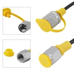 Hydraulic Pressure Test Hose 2.0m/6FT (M16*2-1/4BSP)Testing Coupling Point Hose Point Coupling Hose Test Coupling