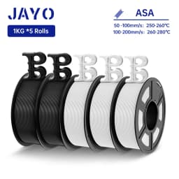 JAYO ASA / ABS Filament 1.75mm 1KG/Roll Low Temteratue Easy ABS 3D Printer Filament High Toughness 3D Printer Filament