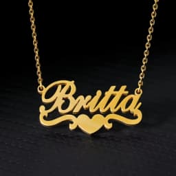 Personalized Customization of Name Pendant Necklace with Different Fonts and Styles for Perfect Party and Holiday Gifts Family