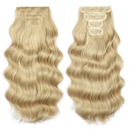 Bio Body Wave Clip In Hair Extensions 22 Inches 4 pcs/lot 220g Soft Natural Heat Resistant Fiber Clip In Synthetic Hair