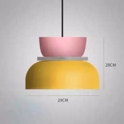 Modern Macaron Led Pendant Lamp Colorful Hanging Suspension Study Dining room Bedside Bedroom Chandelier Lighting lamp shades