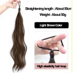 Highlight Synthetic Wig Hair Bundle DIY Self-winding Chignon Low High Ponytail Hair Extension Fluffy Braid Hair Bun Hairpiece
