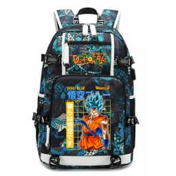 Dragon Ball Z Printed Student Backpack Large Capacity Casual Daypack for Kids Teenagers School Travel