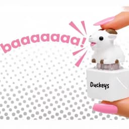 1Pcs Kitten Sheep Keycap Keychain Luminous Sounding Stress Relief Creative Fidget Toy Portable Electronic Pendant For Adult