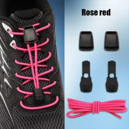 Elastic No Tie Shoelaces with Lock Buckle Stretch Quick Lace System for Sneakers Running Sports Shoes Adults Kids