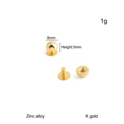 30/100/200PCS 8-20mm Mushroom Dome Bolt Metal Round Button Rivets For Handbag Clothing Decoration Screw Back Studs Accessories