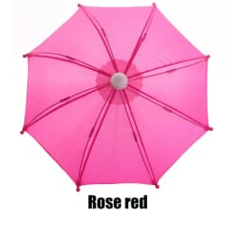 Colorful Plastic Mini Umbrella Rain Gear Toy Umbrella Baby Toy Girl Gift Doll Embellishment Doll Clothing Doll Embellishment