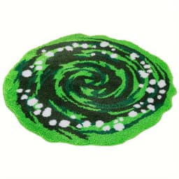 VIKAMA Green Round Plush Carpet for Living Room Bedroom Bedside Rugs Waterproof Sofa Table Floor Mat Children‘s Room Play Mat Ho