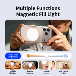 Pocket Dual-Sided Magnetic Selfie Stick  Cell Phone Stand Extendable Tripod with Remote Control for iphone 17 16 Pro Max Huawei