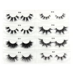 30 Pairs/Pack Eyelashes 3D Mink Lashes With Tray No Box Hand Made Full Strip Lashes Mink False Eyelashes Makeup eyelashes Fluffy