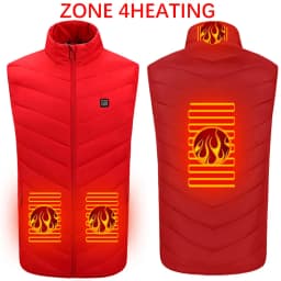 15 Areas Heated Jacket USB Men's Women's Winter Outdoor Electric Heating Jackets Warm Sports Thermal Coat Clothing Heatable Vest
