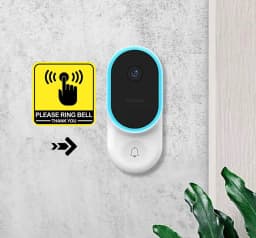 48pcsTiny Please Ring Bell Sticker Please Ring Bell Outdoor Sign Label Ring The Doorbell Sign Sticker 2inch
