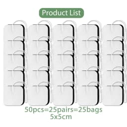 10/20/50Pcs Tens Electrode Pads Gel Electric Patches For Reusable Acupuncture Body Massager Pulse EMS Muscle Stimulator Sticker