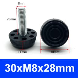 M6 M8 M10 Adjustable Leveling Chair Leg Feet Furniture Mat Screw-in Base Sofa Bed Cabinet Table Floor Protector Anti-slip Pad