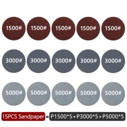 Car Polishing Sponge Pad Kit Wool Waxing Buffing Sponge Abrasive Disc Sandpaper For Sanding Headlight Refurbish Auto Detailing