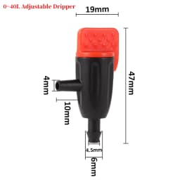 10Pcs 0~60L Micro Drip Irrigation System Tool Adjustable Dripper Pressure Compensated Dripper Garden Plants Watering Regulator