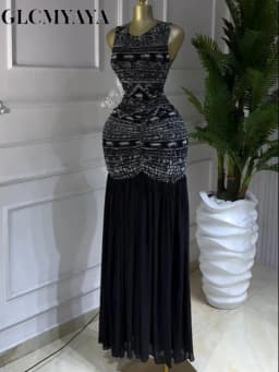 CM.YAYA Women Printed Ruched Stacked Sleeveless Long Maxi Dress 2026 Summer Evening Party Beach Vacation Sexy Dresses Vestido