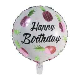 50pcs 18inch Round Foil Balloon Happy Birthday Inflatable Foil Helium Balloons Birthday Party Decoration Kids Toys Air Globos