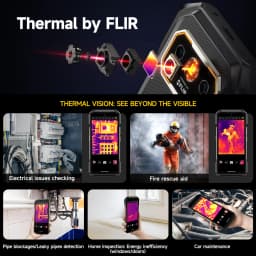 Ulefone Armor 27T+ 4G THERMAL BY FLIR® Rugged Phone 10600mAh Up to 24GB+256GB 6.78"FHD 120Hz Night Vision Android 15 Smartphone