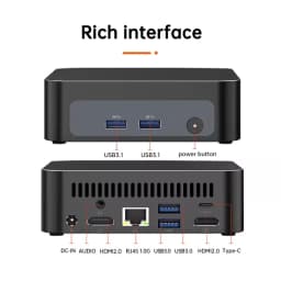 Topton Metal Palm Gaming Mini PC AMD Ryzen 7 7730U 5825U 5800U R5 7530U 5600U DDR4 NVMe Nuc Mini Computer Windows 11 WiFi6 BT5.2
